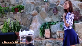 Aidra Fox's All-Natural Goddess Offers a Sensual Massage and Her Shaved Pussy to Logan Pierce's Big Dick