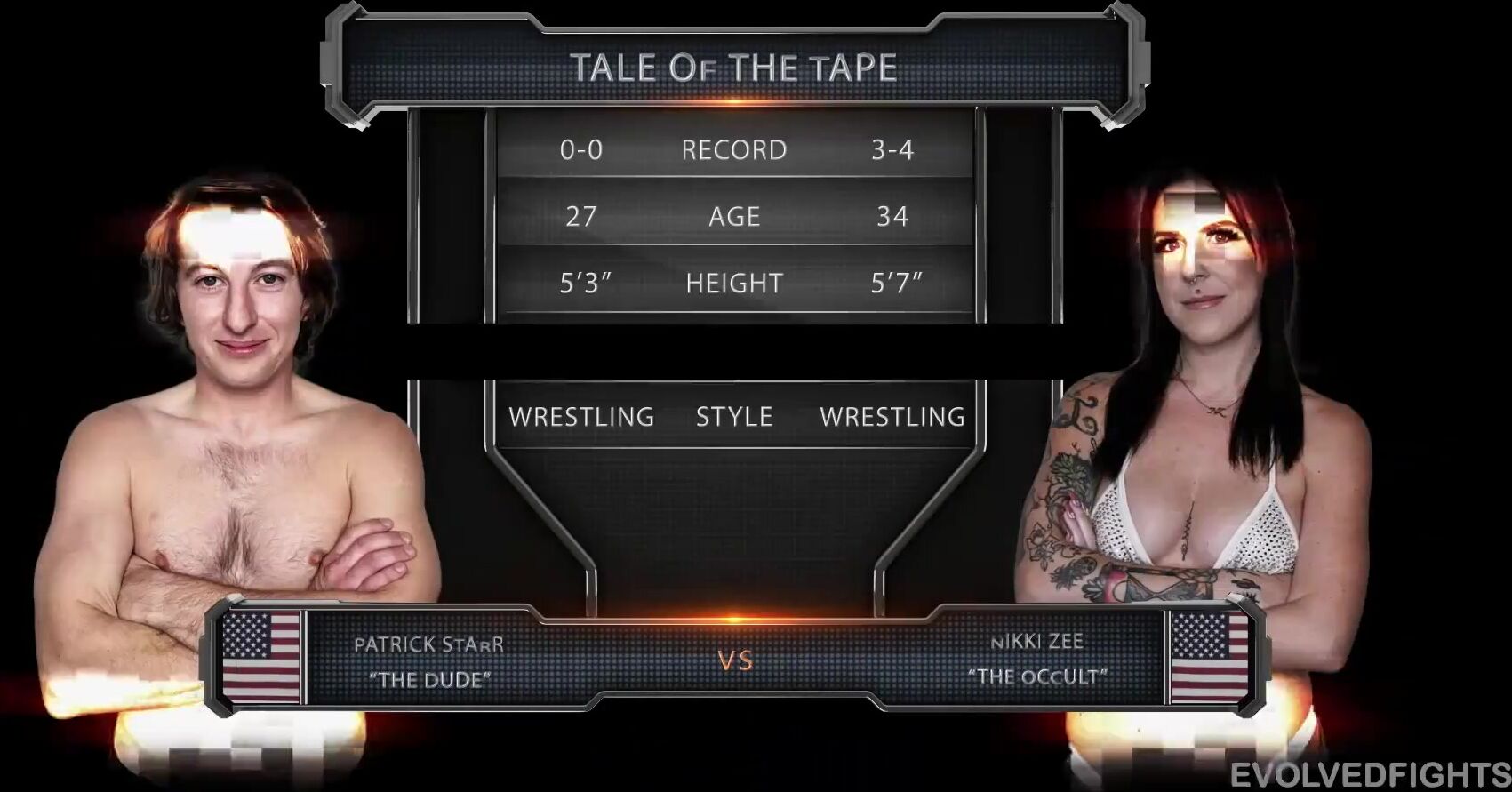 Nikki Zee vs Patrick Starr - Nikki looks to Dominate