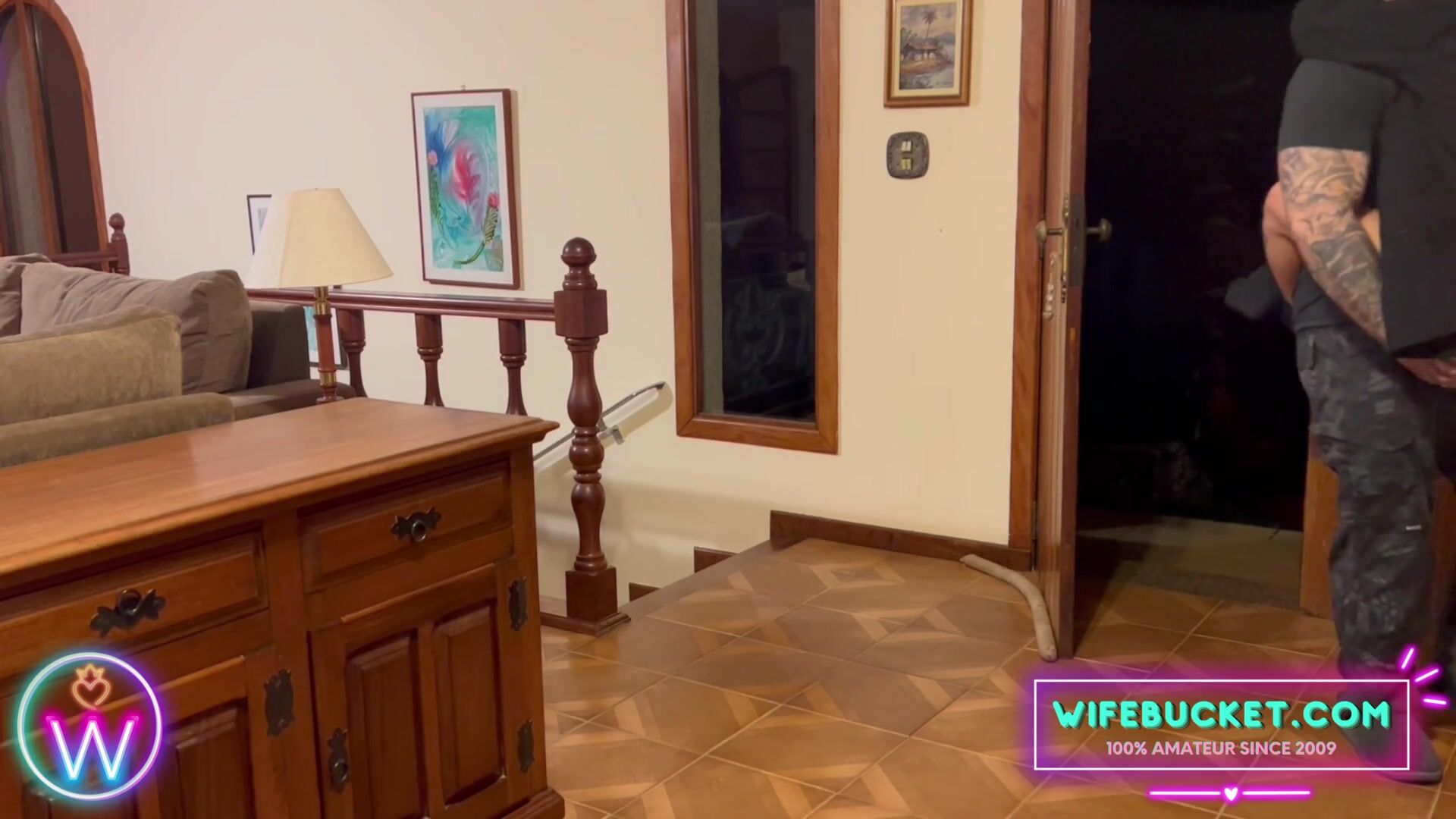 Amateur MILFs by Wifebucket - Bent over Hard Wood and Fucked with Passion