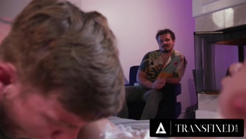 TRANSFIXED - Trans Babe Eris Jolie Fucks Her Boyfriend's Friend If Front Of Him For His Birthday
