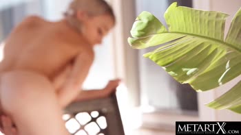 Blonde Bombshell Strips Down to Pleasure