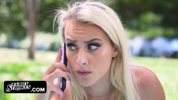 Blonde Bombshell's Stepbrother Seduction: Big Boobs, Deepthroat & Cumshot