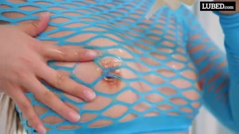 Oily Asian Slut Rides Slippery Cock