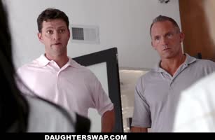 Marcus London - Stepdad's Dream Foursome: Blonde, Brunette, Big Dick, Cumming Hard