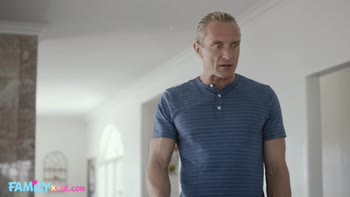 Clarke Kent - Redhead Teen (18+)'s Stepdad Teaches Her Deep Throat Lessons