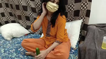 Pakistanicouple1997's Desi Stepdaughter Seduction: Cucumber Tease Leads to Steaming Hot Anal