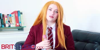 British Babe Shares Secret to Making Her Wank Hard