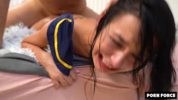 Stewardess Freya Dee Takes a Beating by Porn Force's Alpha Male