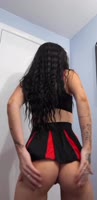 Sexy Sedona's Dirty Goth Cheerleader Strip Show