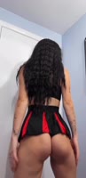 Sexy Sedona's Dirty Goth Cheerleader Strip Show