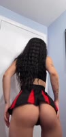 Sexy Sedona's Dirty Goth Cheerleader Strip Show