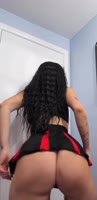 Sexy Sedona's Dirty Goth Cheerleader Strip Show