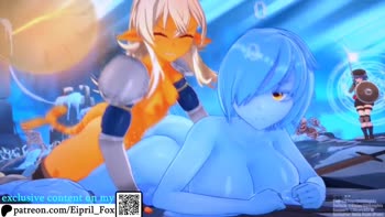 Futa Shark Frenzy: FoxEpril's Slime Girl Seduction