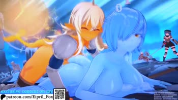 Futa Shark Frenzy: FoxEpril's Slime Girl Seduction