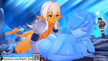 Futa Shark Frenzy: FoxEpril's Slime Girl Seduction