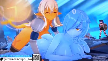 Futa Shark Frenzy: FoxEpril's Slime Girl Seduction