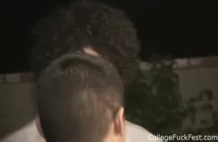 Party Teen (18+) Whore's Threesome Frenzy: College Coed Group Sex