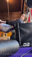 Renee Winter's Gym Frenzy: A Coregasm in Public