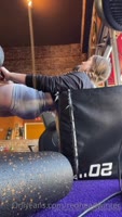 Renee Winter's Gym Frenzy: A Coregasm in Public