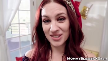 Redhead MILF's POV Blowjobs & DP With Hung Stepson's Dick