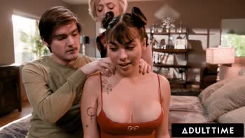 Dee Williams Teaches Stepson Tyler a Wild Anal 3-Way with GF Lilith