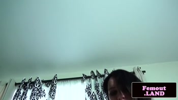 Small-Titted TGirl's Sultry Solo Jerk
