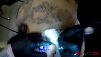 Genevieve Sinn's Tattooed Temptation: Cowgirl Creampie With Sascha Ink