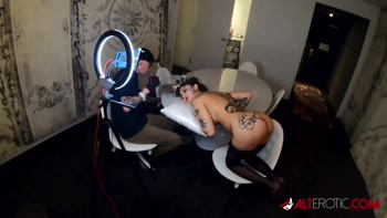 Genevieve Sinn's Tattooed Temptation: Cowgirl Creampie With Sascha Ink