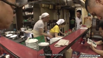 Sizzling Japanese Teen (18+)'s Kitchen Seduction