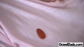Grandpa's Pleasure: Petite Babe Devours His Big Cock