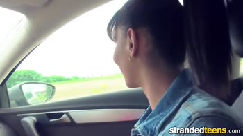 Isabella Chrystin's Outdoor POV Ride with Huge Cock