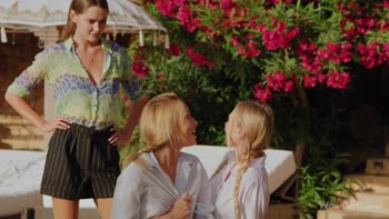 Nancy A & Sonya Blaze Private Sizzle in Steamy Lesbian Threesome