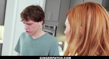 Lauren Phillips Teaches Son's Friend A Lesson In Redhead Lovemaking