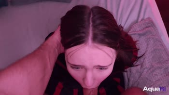 Aqua_Ri's Step Sis Seduction - Cute Russian Teen (18+) Swallows Cock