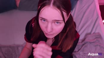 Aqua_Ri's Step Sis Seduction - Cute Russian Teen (18+) Swallows Cock