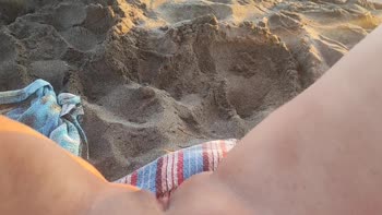 Pawg Official's Beachside Bliss: Small and Perfect Pussy Masturbation
