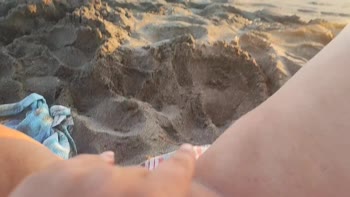 Pawg Official's Beachside Bliss: Small and Perfect Pussy Masturbation