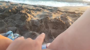 Pawg Official's Beachside Bliss: Small and Perfect Pussy Masturbation