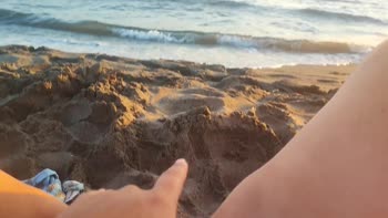 Pawg Official's Beachside Bliss: Small and Perfect Pussy Masturbation