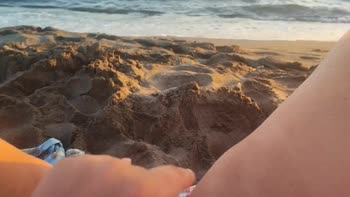 Pawg Official's Beachside Bliss: Small and Perfect Pussy Masturbation