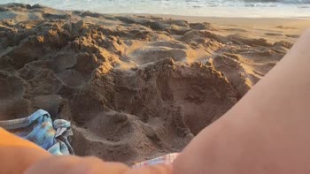 Pawg Official's Beachside Bliss: Small and Perfect Pussy Masturbation
