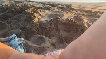 Pawg Official's Beachside Bliss: Small and Perfect Pussy Masturbation