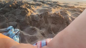Pawg Official's Beachside Bliss: Small and Perfect Pussy Masturbation