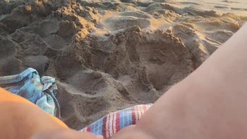 Pawg Official's Beachside Bliss: Small and Perfect Pussy Masturbation