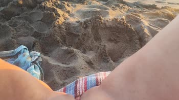 Pawg Official's Beachside Bliss: Small and Perfect Pussy Masturbation