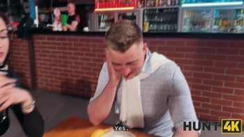 HUNT4K. Fuck me hard until this bastard is on his phone
